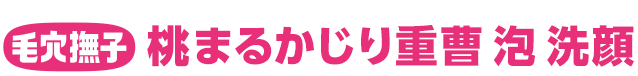 毛穴撫子 桃まるかじり重曹泡洗顔