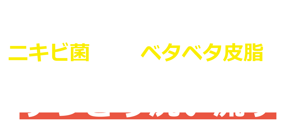 薬用洗顔料で、毛穴の奥のニキビ菌&ベタベタ皮脂をすっきり洗い流す