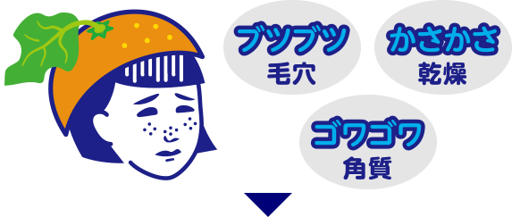 毛穴＆しょんぼり乾燥肌には『毛穴撫子　愛媛みかんの重曹泡洗顔』！