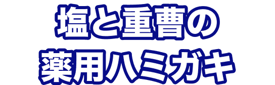 塩と重曹の薬用ハミガキ