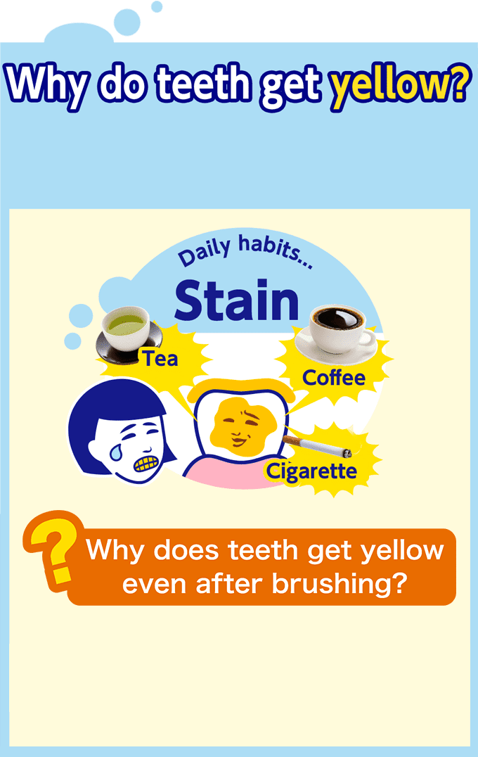 Why do teeth get yellow?