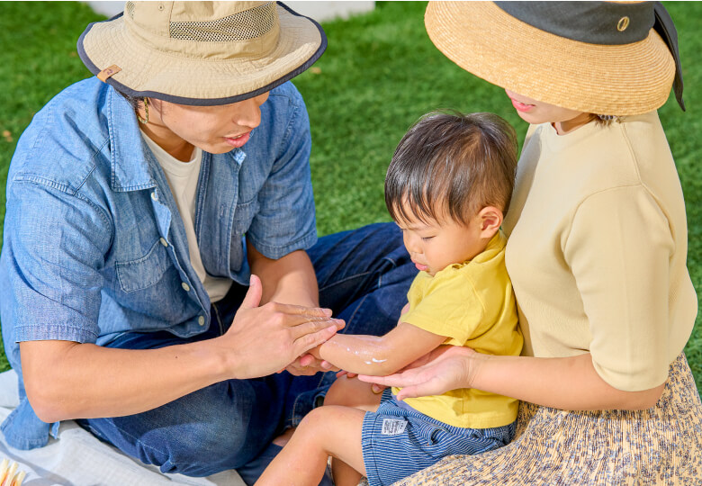 Gentle on the skin of children Let’s have a comfortable summer together