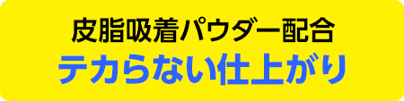 皮膚吸着パウダー配合 テカらない仕上がり